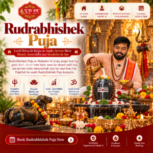 Golden Rudrabhishek Puja Poster