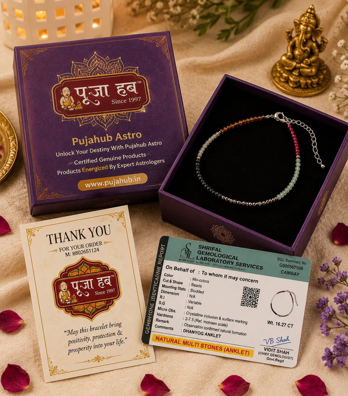 Dhan yog anklet